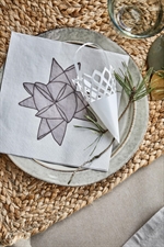 Serviet julestjerne fra Ib Laursen på tallerken - Tinashjem